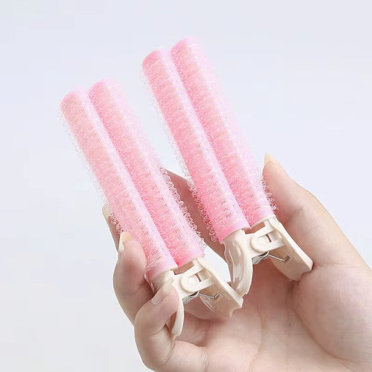 2Pcs Bangs Hair Root Fluffy Hair Clips Lazy Hair Top Styling Curling Barrel Portable Hair Clips Hair Rollers